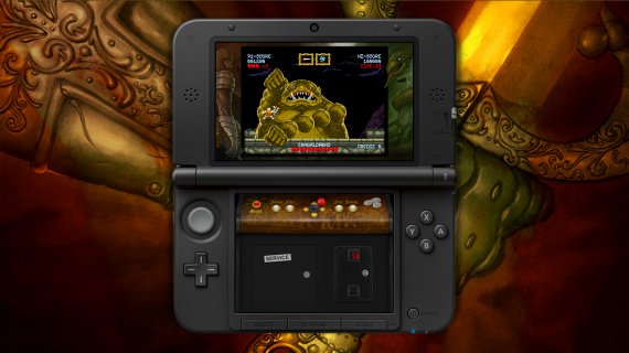 Cursed Castilla boss fight Cursed Castilla, the retro arcade, on 3DS fighting agains the migthy and ugly boss.