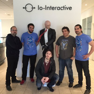 Abylight team at the IO interactive studios with Hitman