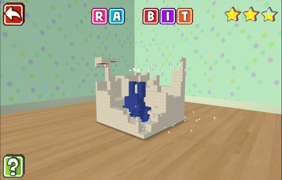Qbics Paint, one of the most creative games revealing the rabbit
