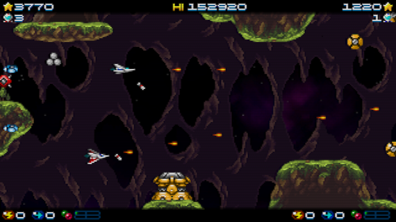 Super Hydorah coop mode Super Hydorah shoot'em up arcade videogame co-op mode