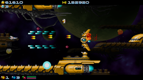 Super Hydorah shoot'em up Super Hydorah fighting versus the meroptians