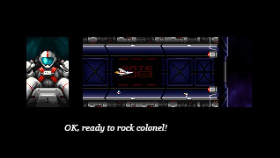 super hydorah ready to take off Super Hydorah getting ready to start the mission