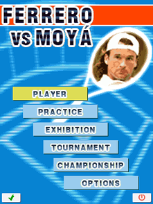 Descripción del juego de Ferrero vs Moya Tennis en Abylight Barcelona