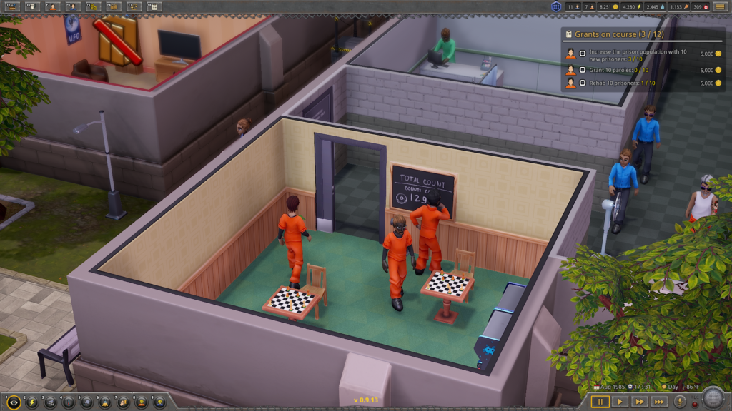 Prison Tycoon Under New Management full release prisoners in chess room