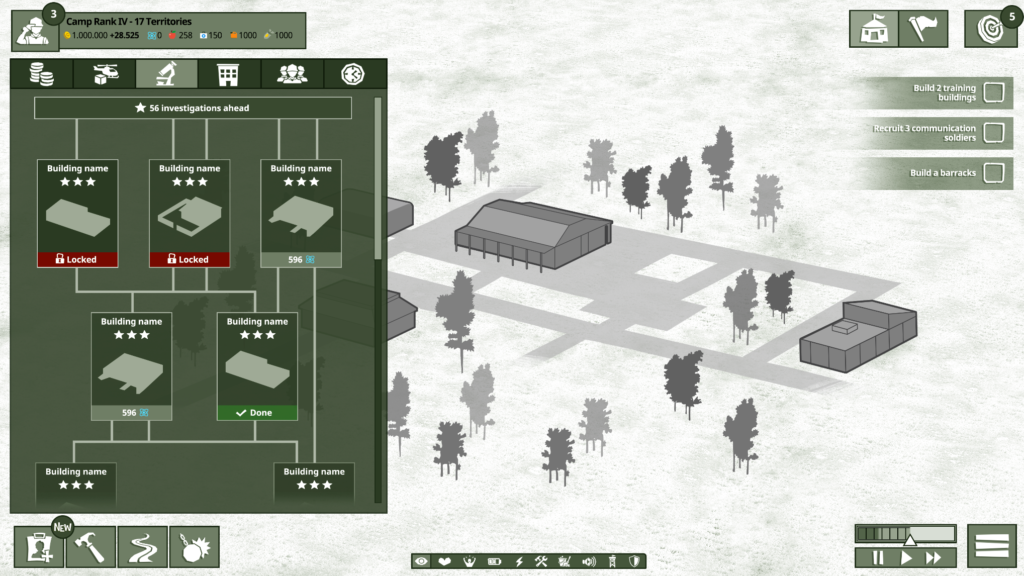 ▷ One Military Camp features explained! | Abylight Barcelona | Independent video game developer studio in Barcelona.